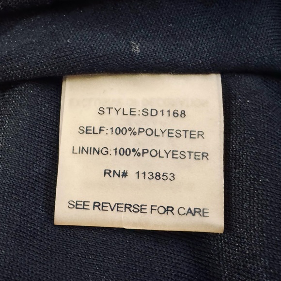 Sugar Lips Sleevless Dress With Zipper Accent Sheath Stretch Black SZ LARGE NWT - Picture 12 of 13